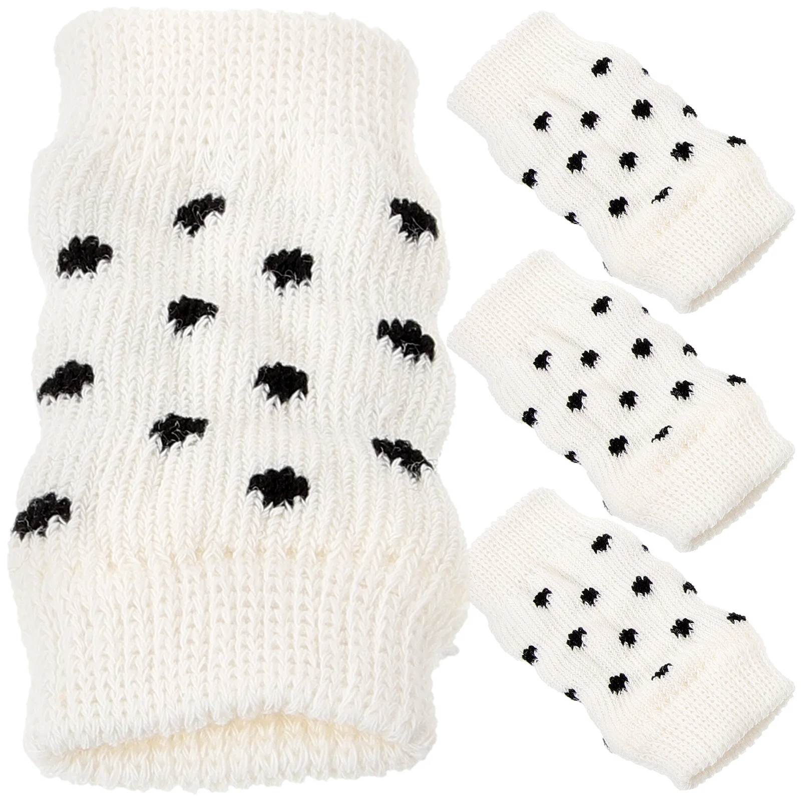 

4Pcs Dog Leg Warm Sleeves Pet Socks Breathable Soft Knitted Covers Elastic Warmers Knee Elbow Protection Cold Weather Leg Wraps