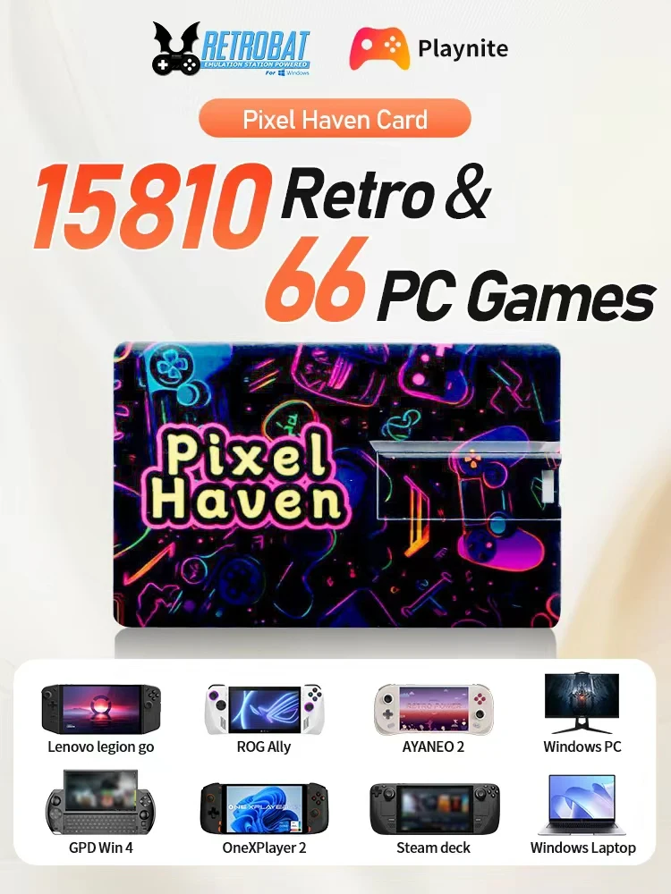 Karta Pixel Haven z 15876 grami dla XBOX/SWITCH/PS3/PS2/DC/N64/NES dla Rog Ally＆Legion GO＆OneXPlayer＆AYANEO WIN PC/Konsole Przenośne — zdjęcie produktu 7