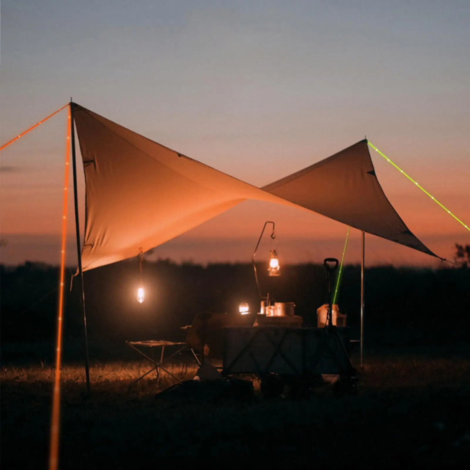 

Led Blubs Tent Wind Rope Luminous Electric Awning Roof Rope LightWarning Lamp Atmosphere Anti-trip Night Warning Rope ﻿