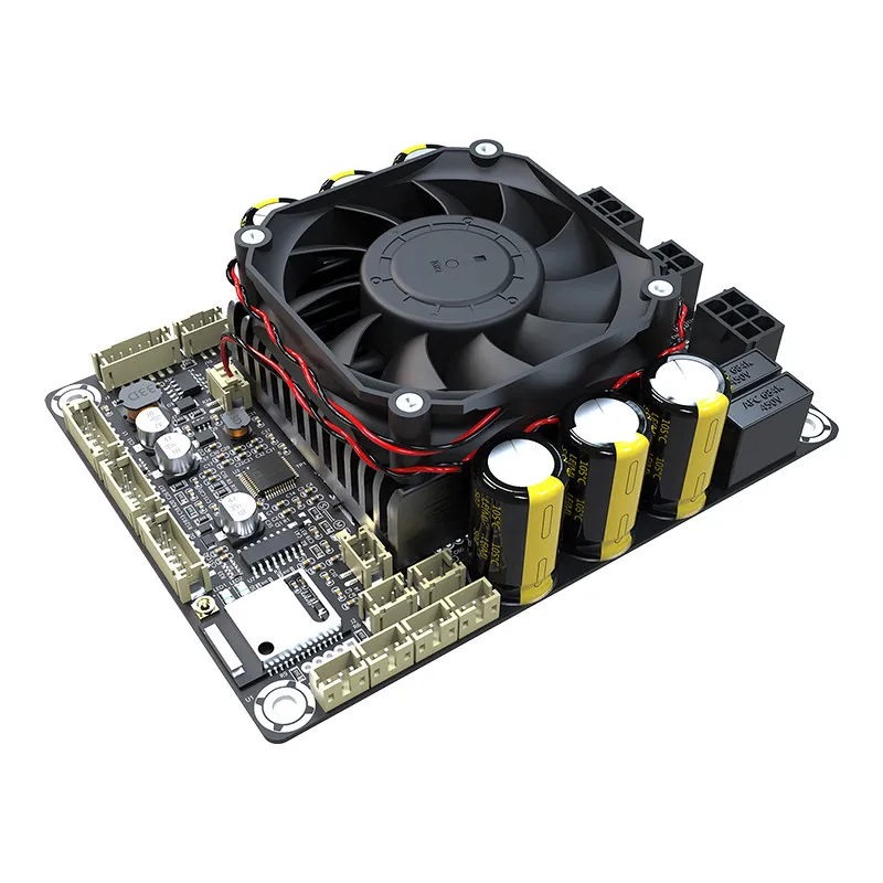 2*100w+1*200w bluetooth 5.0 high performance 2.1d class amplifier board with dsp - jab5