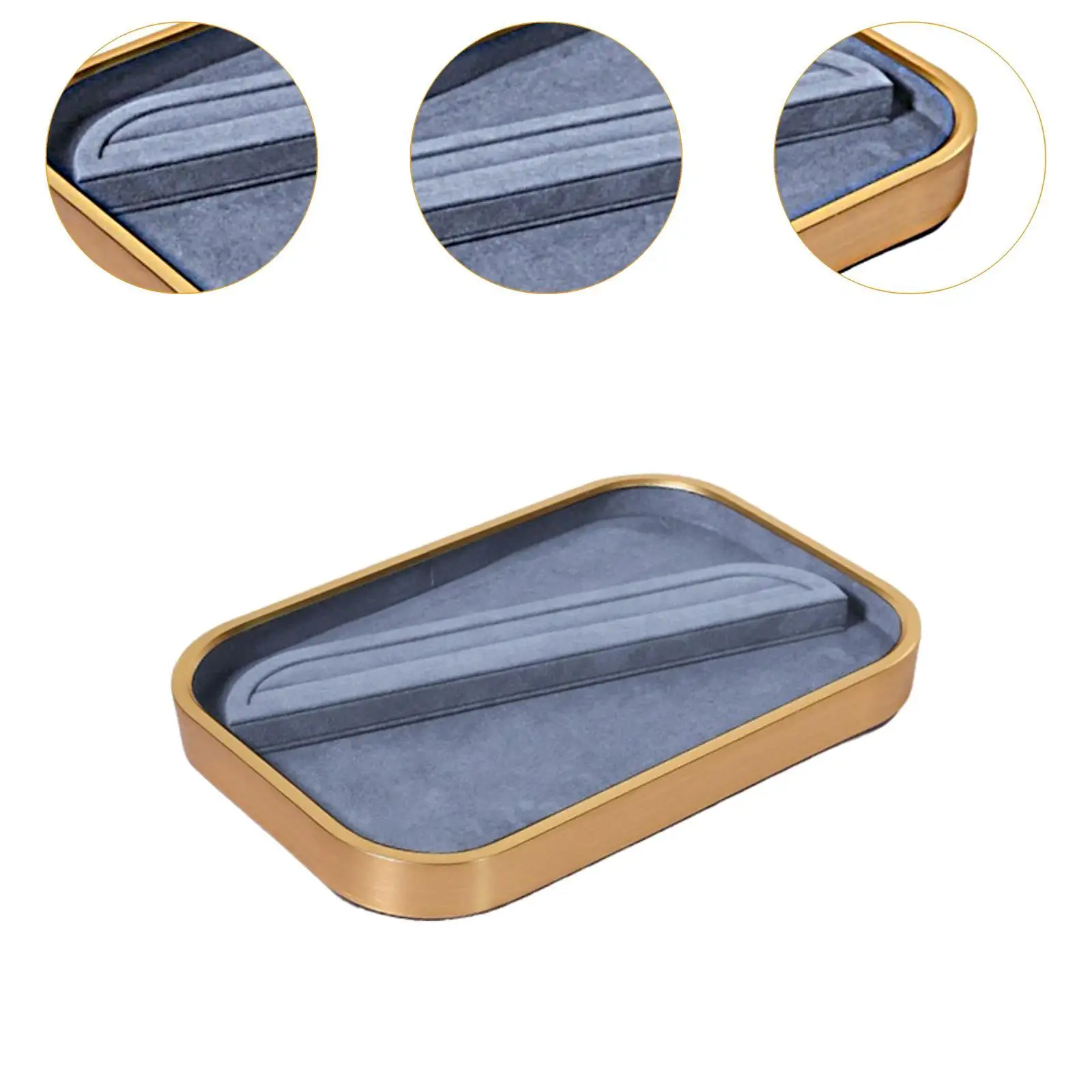 Jewelry Display Tray Props Portable Multifunction Jewelry Holder Jewelry Storage for Home Showcase Countertop Drawer Earring