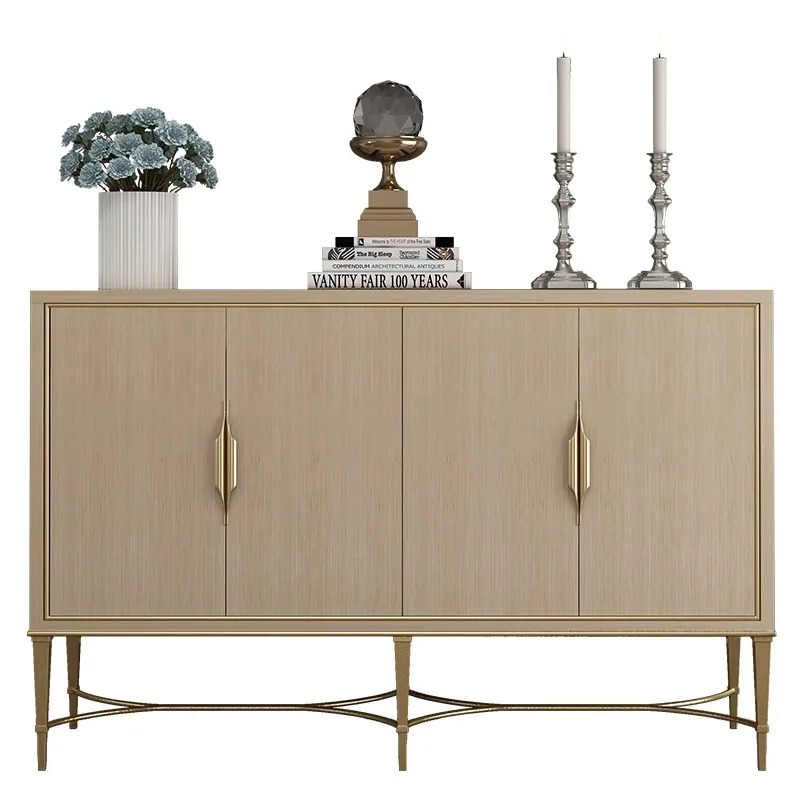 

American light luxury style, dining side cabinet, modern simple tea cabinet