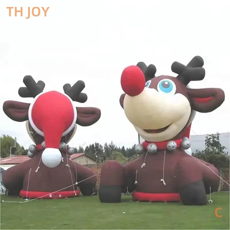 

fast air ship to door, Christmas events decorate inflatable deer animal mascot balloon, customized inflatable reindeer Christmas