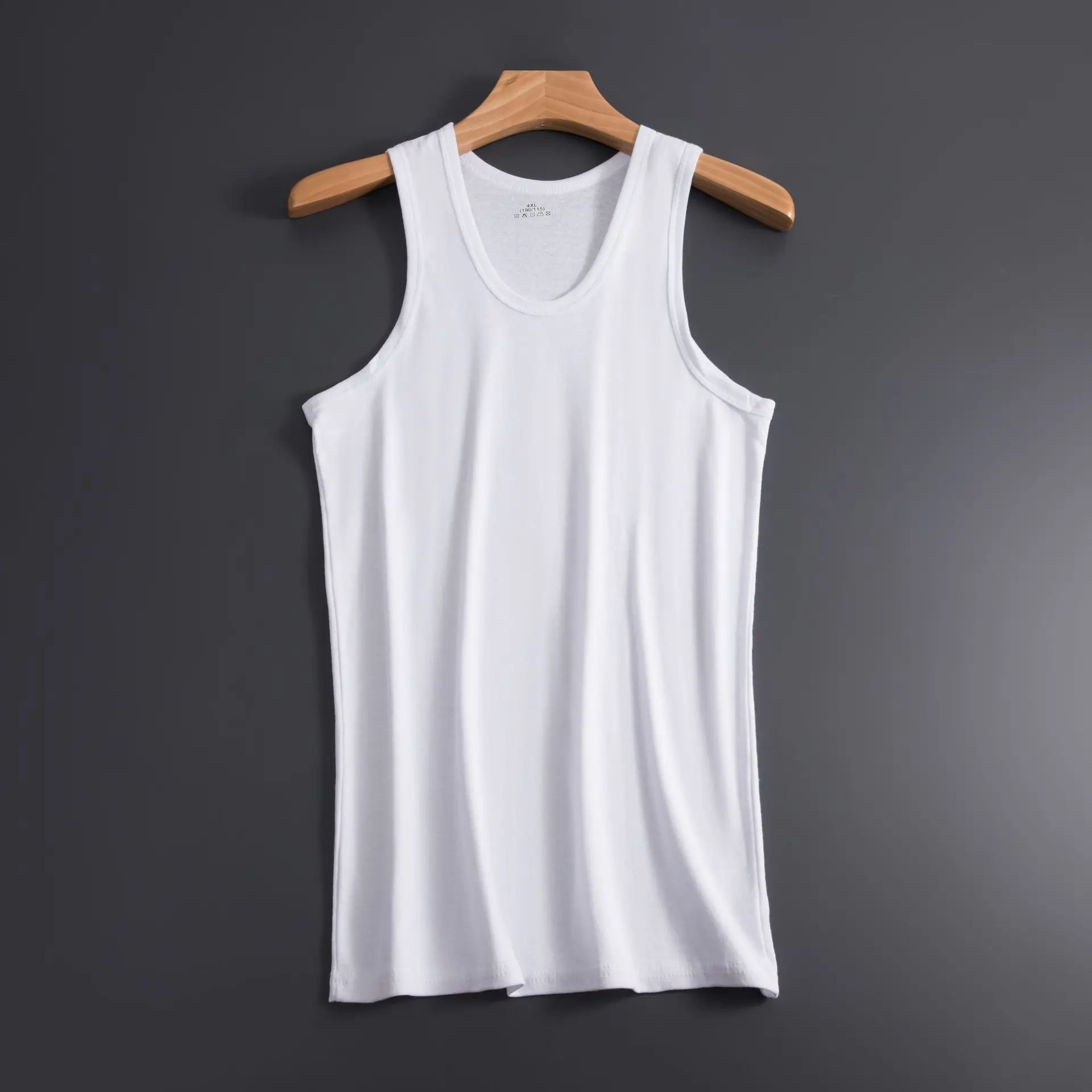 Men Muscle Vests Cotton Underwear Sleeveless Tank Top Solid Muscle Vest Undershirts O-neck Gymclothing Bodybuilding Tank Tops