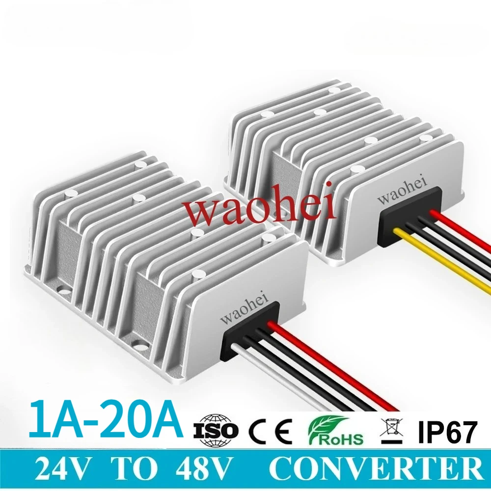 

24 В до 48 В, 3 А, 5 А, 10 А, 15 А, преобразователь постоянного тока, повышающий преобразователь напряжения, трансформатор 24–48 В, усилитель для автомобилей на солнечной энергии