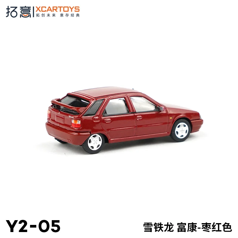 

XCARTOYS 1 64 Alloy Car Model Citroen Fukang Maroon Diecast Toy Miniature Collectible decorative gift