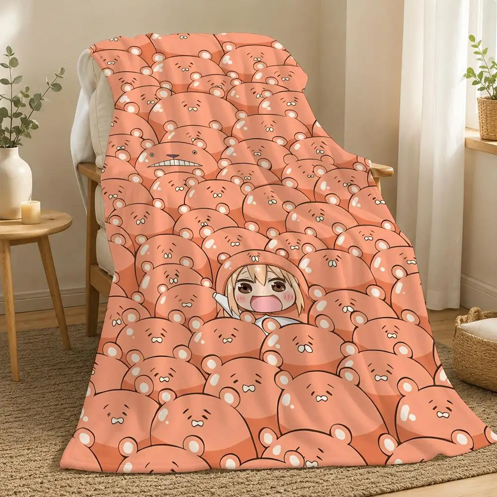 Himouto Umaruchan Anime Throw 240g flannel blanket, suitable for sofas, beds, offices,  exquisite gift blankets