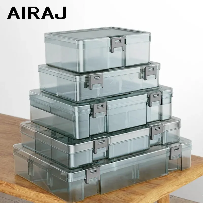 AIRAJ Parts Box Thickened Pressure Resistant Detachable Partition Board Multifunctional Parts Storage Tool Box