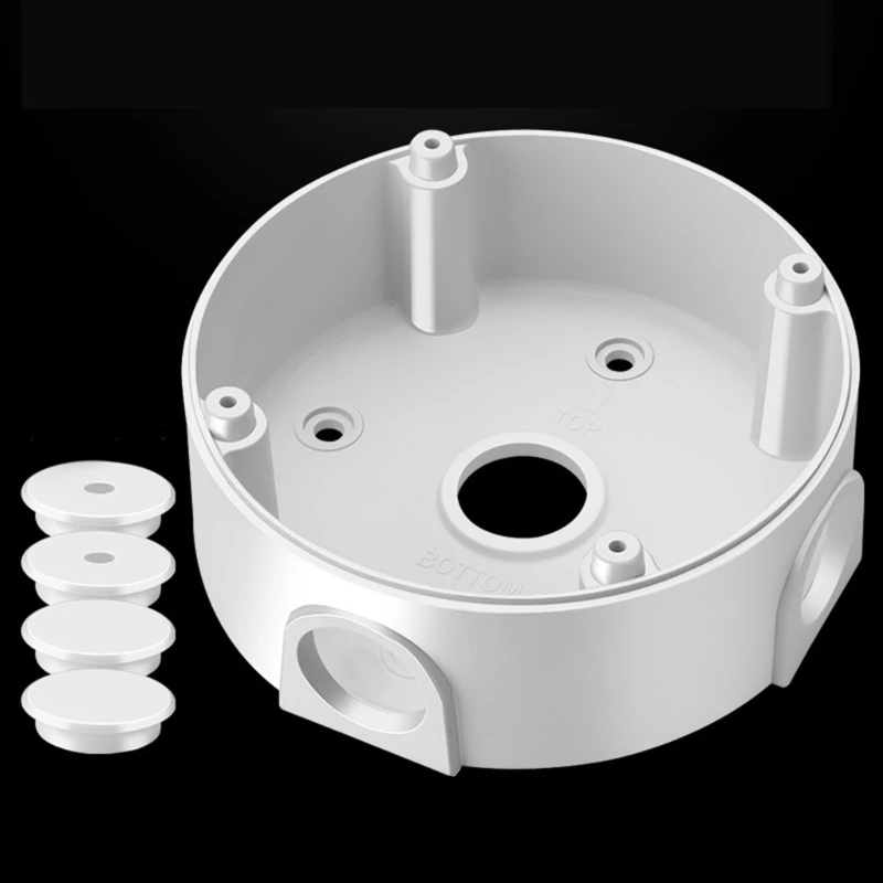 B2EF надежный корпус камеры купола, белая коробка для камеры безопасности улучшает аксессуар CCTV потолка потолка безопасности.