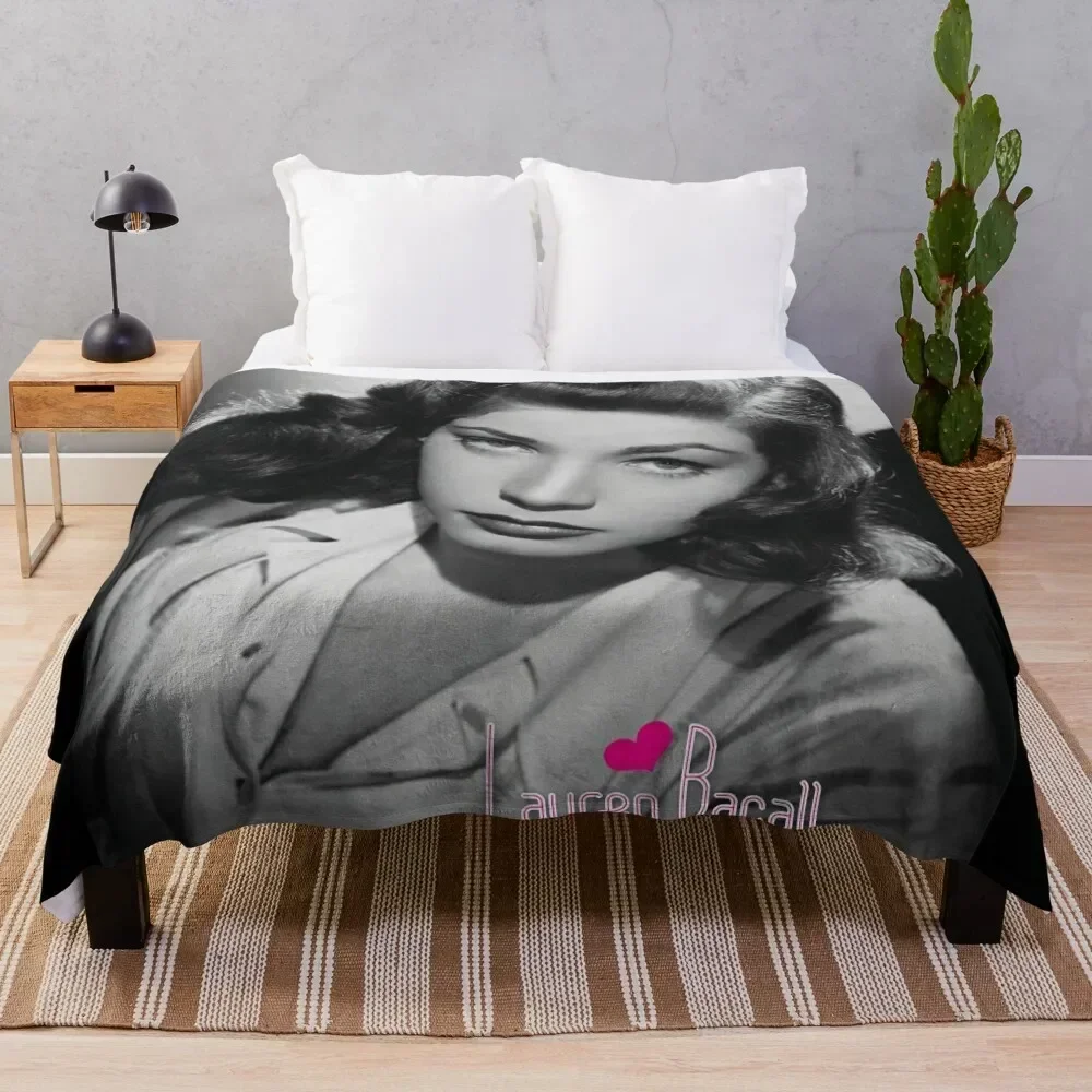 

Lauren Bacall Throw Blanket Plush Fuzzy Cozy Blanket for Couch Sofa