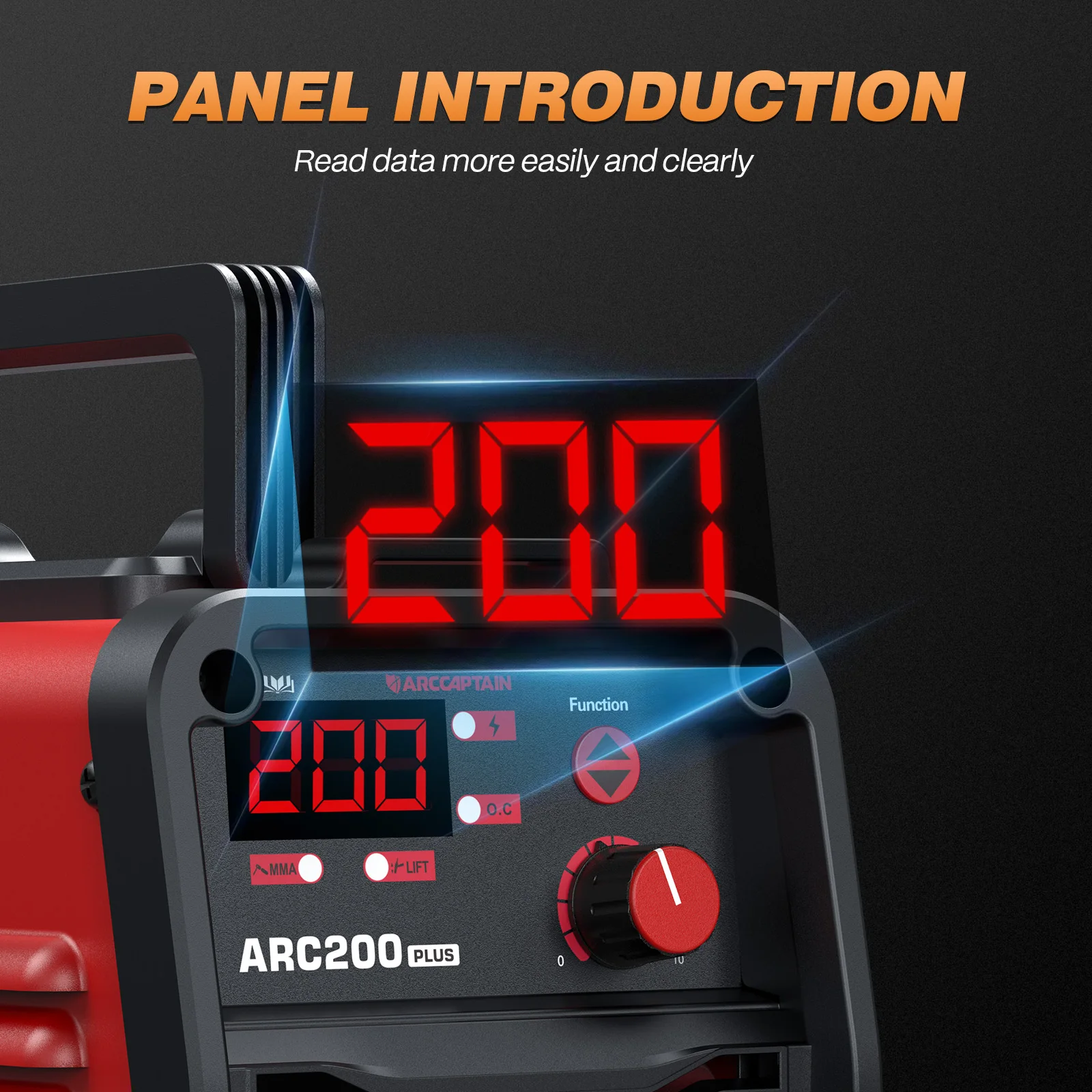 Bild 5: ARCCAPTAIN Schweißgerät 2-in-1 ARC MMA LIFT TIG MINI IGBT Inverter Tragbares Schweißgerät für Heimwerker 230V 200A