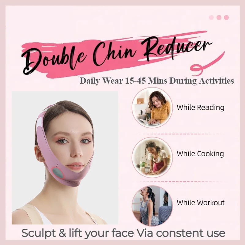 مرونة الوجه التخسيس ضمادة الخامس خط الوجه المشكل النساء الذقن الخد الجرافين رفع حزام الوجه مكافحة العناية بالوجه أدوات ضئيلة #5