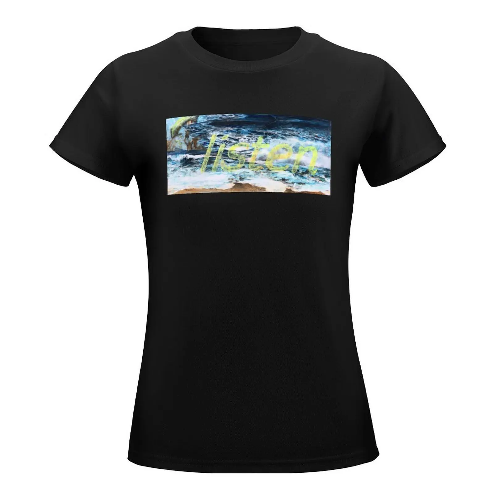 Listen: The Water Is Rising T-Shirt customs design your own graphics t shirts for Women