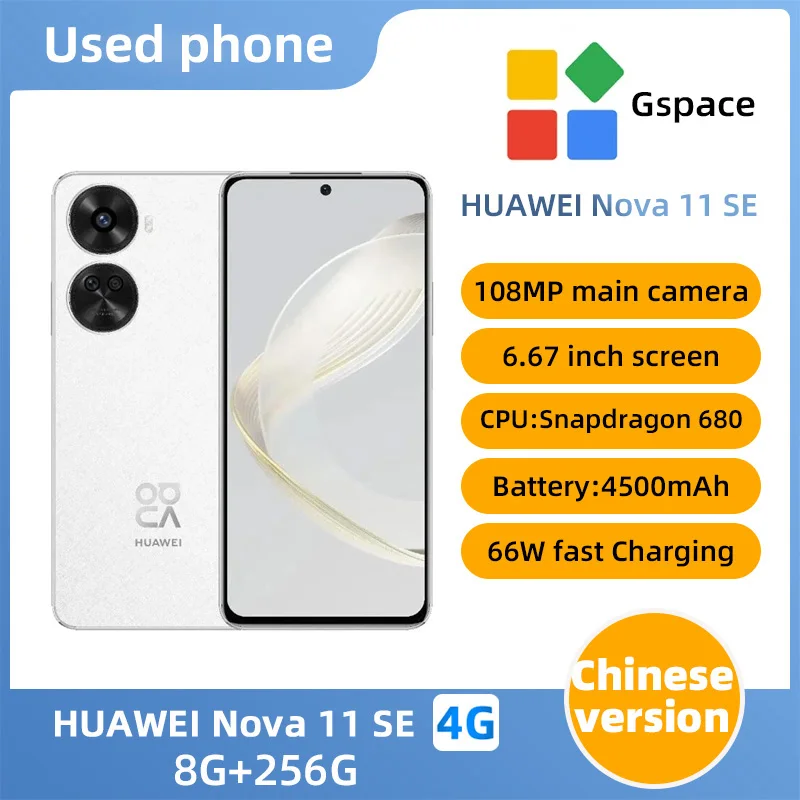 Huawei Nova 11 SE 4g 6.67in 2400x1080px CPU Snapdragon 680 4500mAh Teléfono usado