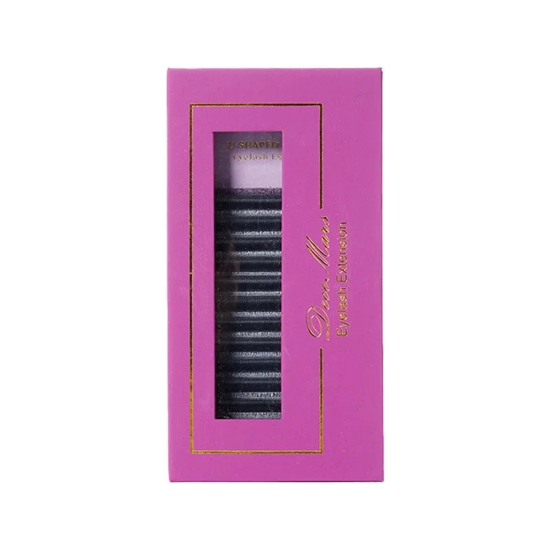 U-shaped True 6D Eyelash Extension, Dense and Non-scattered Roots (12 Lines/tray)