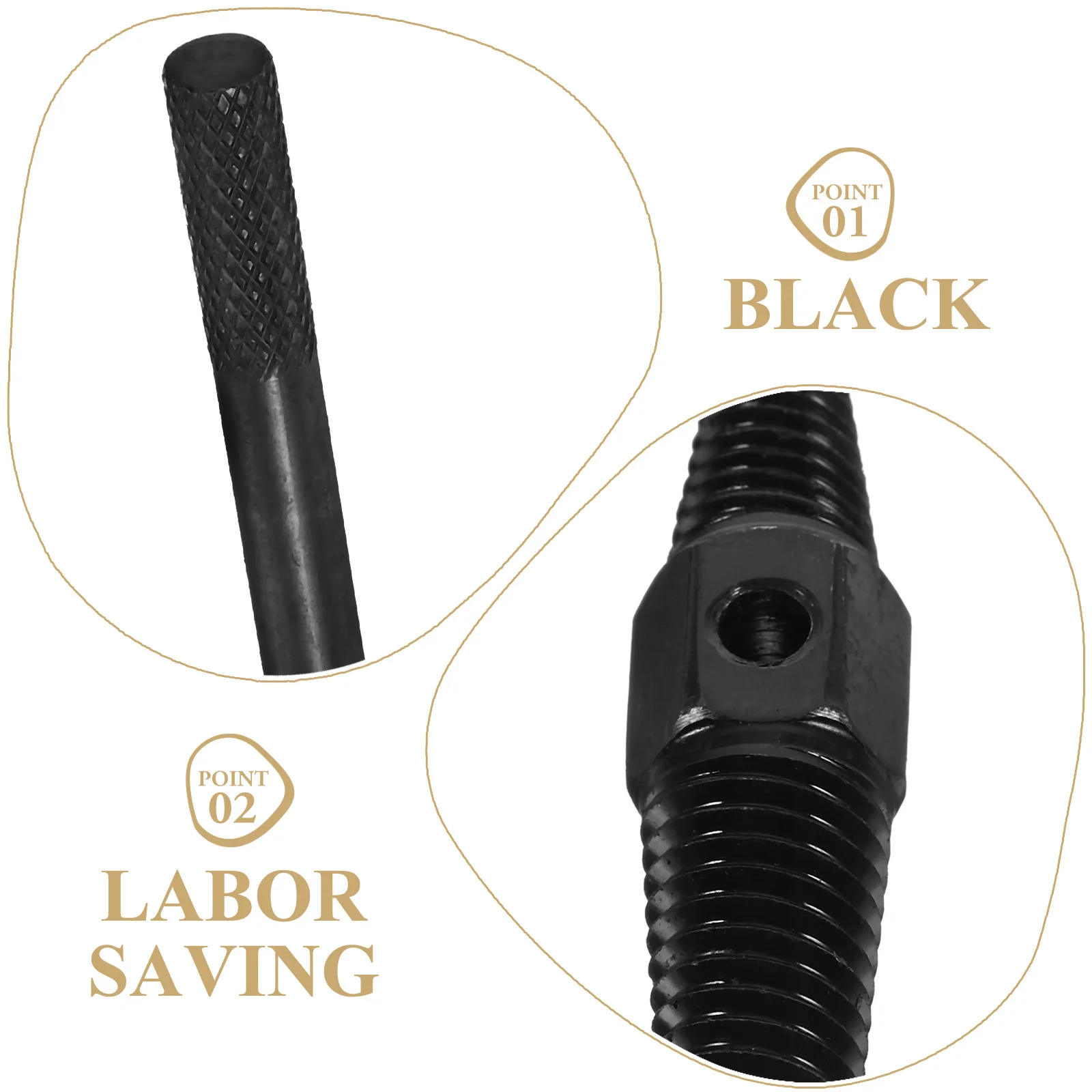 

Angoily Screw Extractor Kit Drill Bits Bolt Remover Tool for Stripped Screws Axle Removal Grips Tap Wrench Black