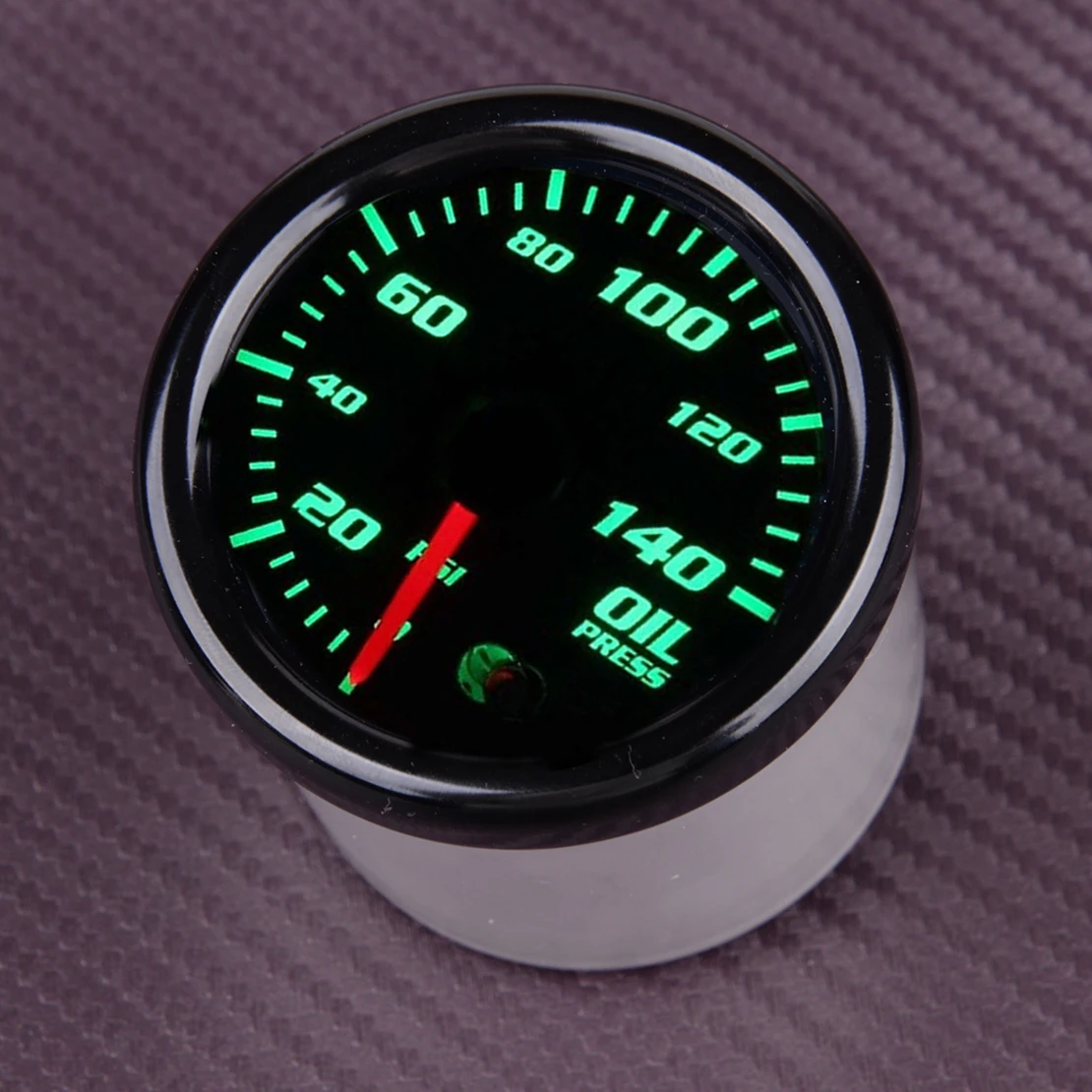 52mm 0-140PSI Universal Oil Pressure Gauge Meter & Sensor With 7 Color Digital LED 12V