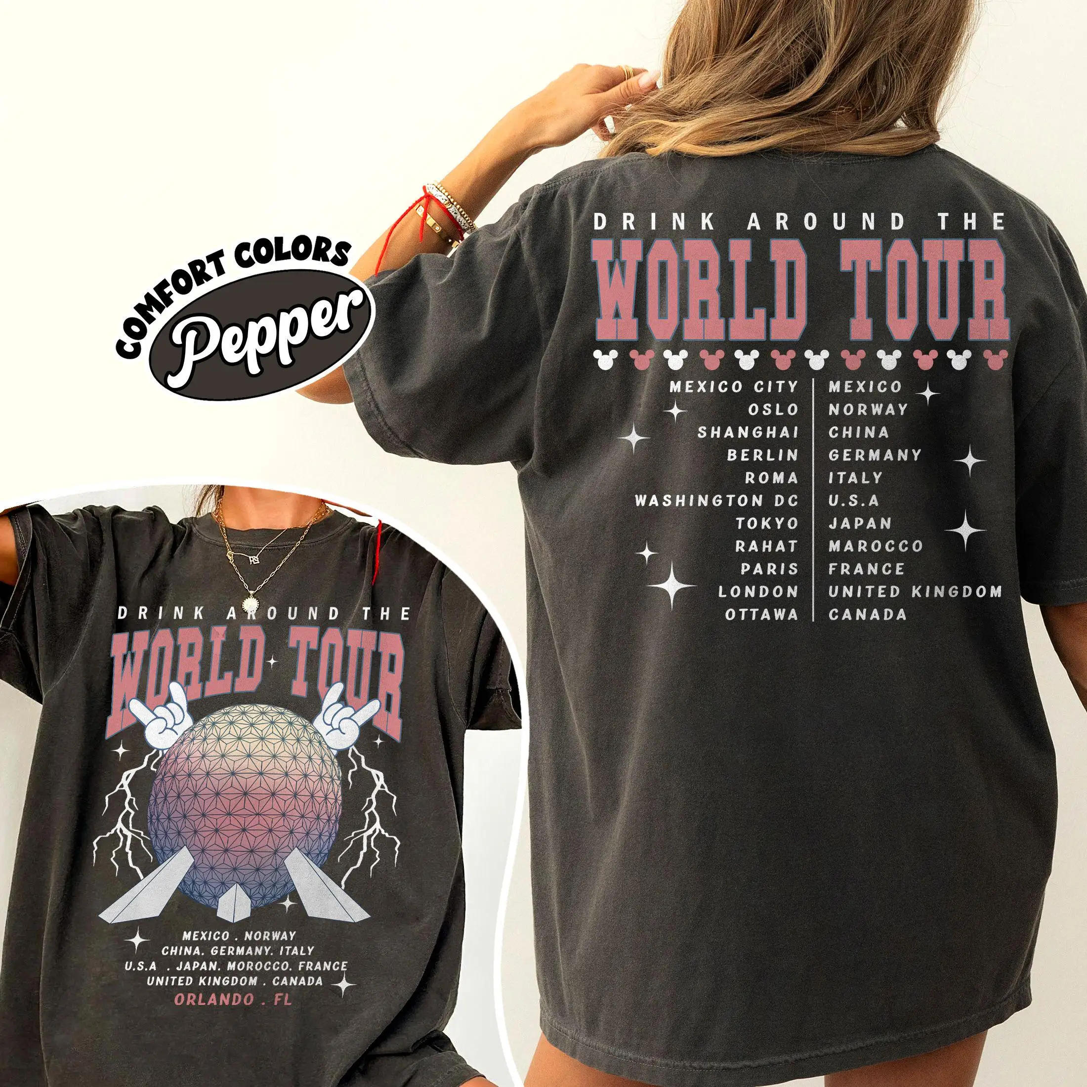 

Retro Disney Epocat World Tour Shirt, Global Drink Shirt, Disney World Family T-shirt, Disney Traveler T-shirt