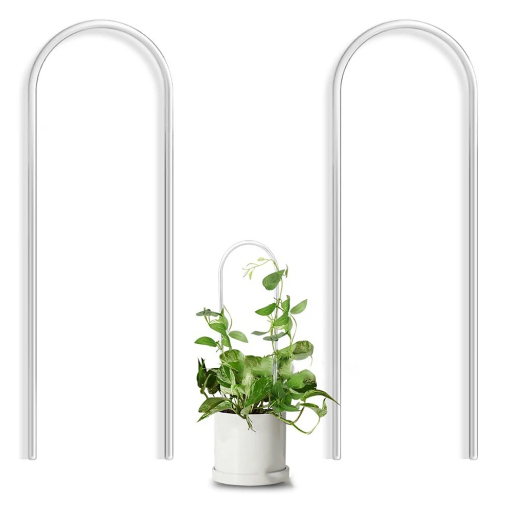 Indoor Outdoor Trellis Acrylic U-Shaped Trellis Climbing Plants Support Container Garden Accessory Easy Setup Gardening Supplies