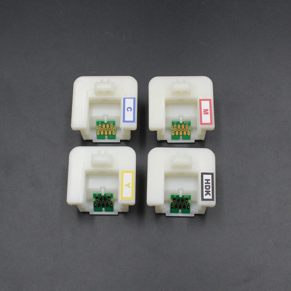 

4 Colors Cartridge One Time Chip with holder for Epson SureColor F6300 F6360 F9400 F9460 F9400H F9460H Printer T46D2-T46D4 T46D8