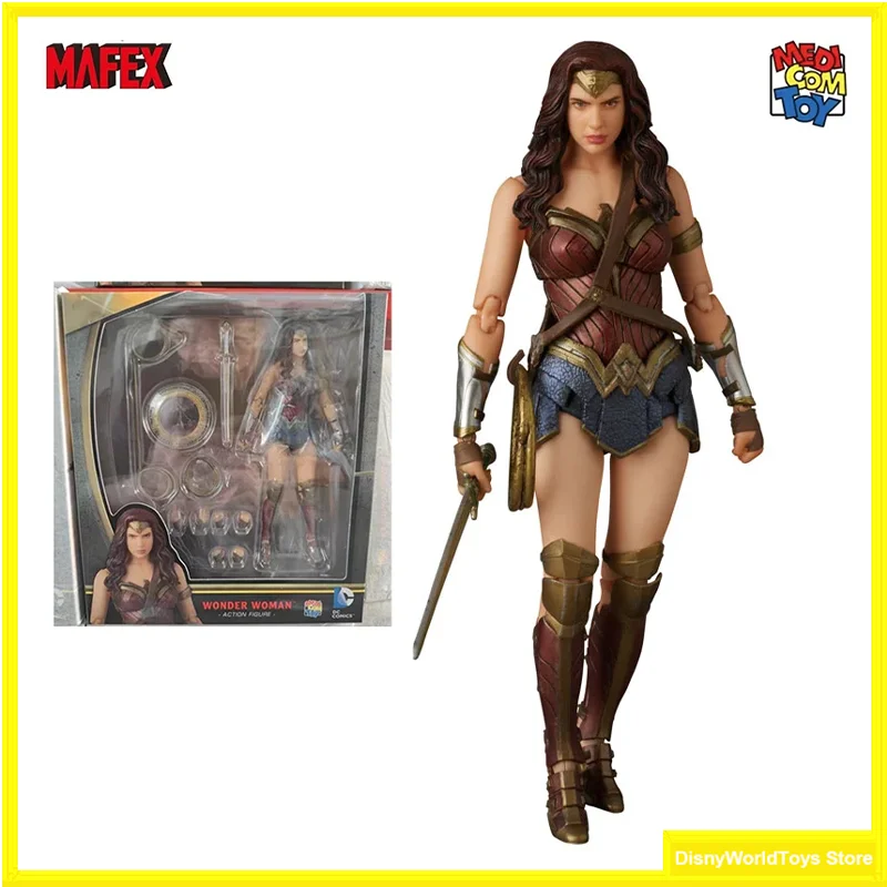 

100% Original MAFEX 024 Wonder Woman Batman vs Superman Dawn of Justice In Stock Anime Collection Figures Model Toys