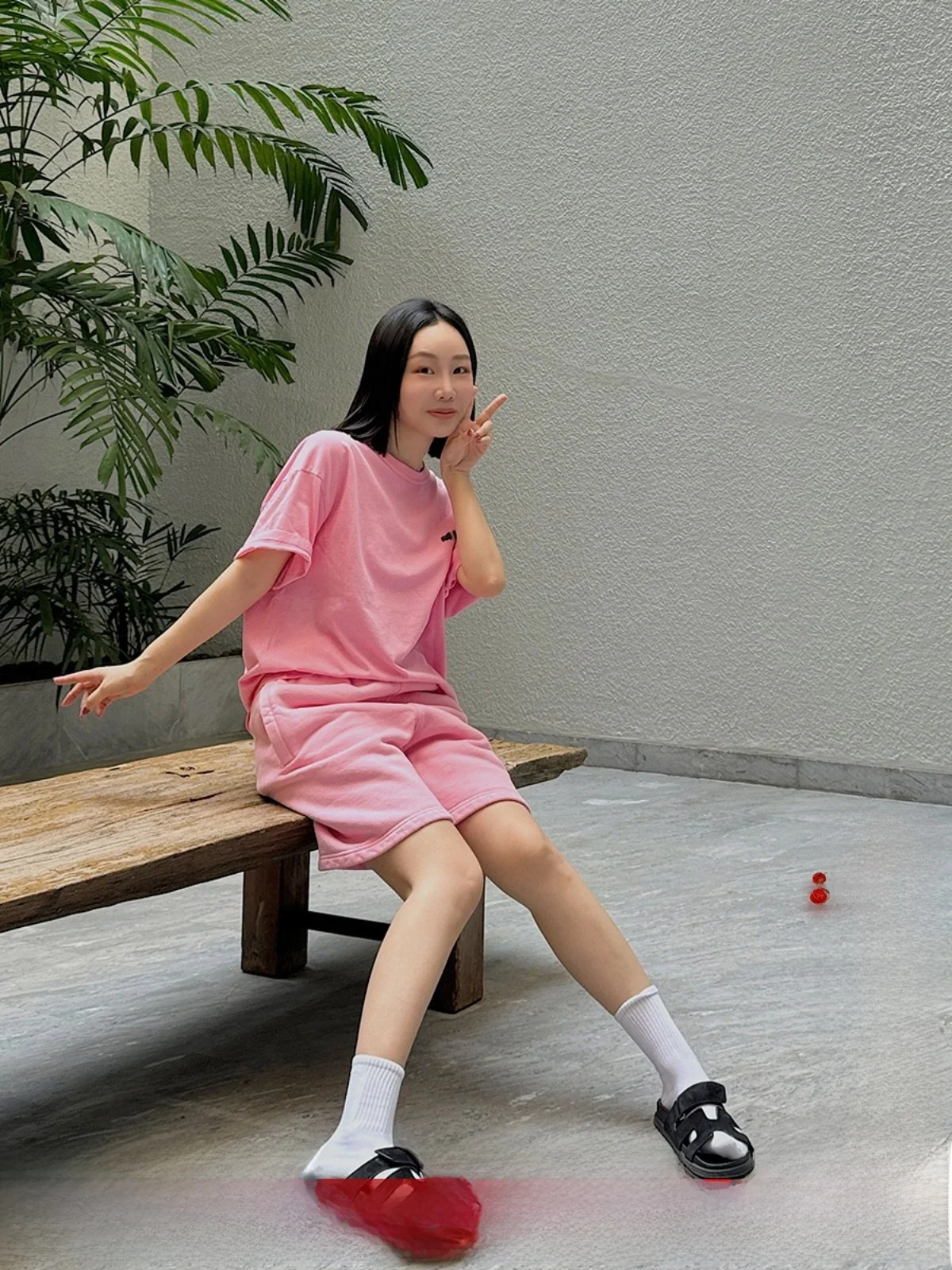 

Loose Spor orts with Letter Print from ISBHV Communi High Waist Straight Leg Casual Pants for Women Spring 2024