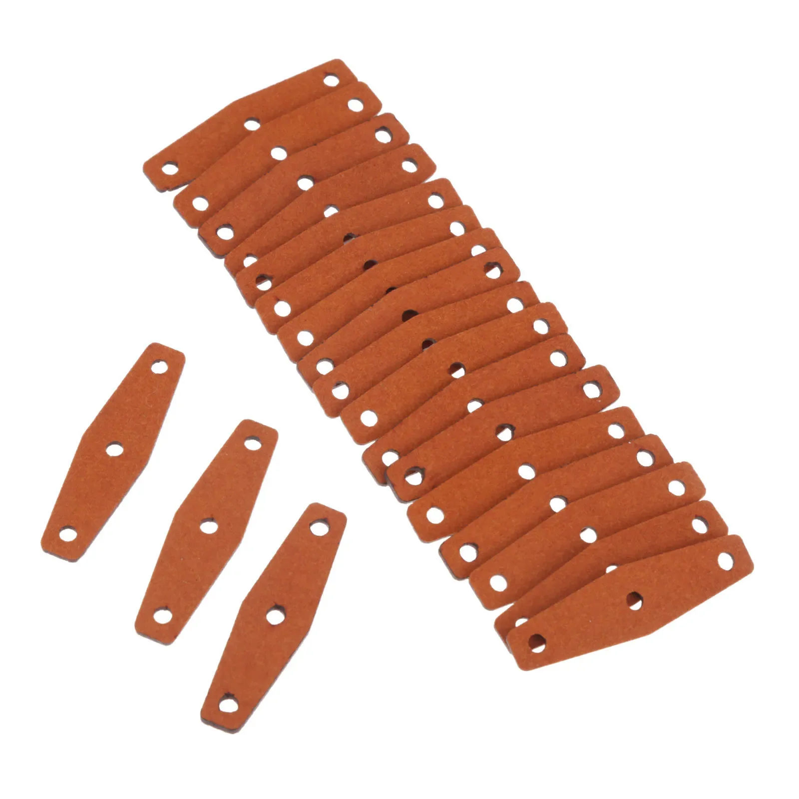 20/10/5 PCS Brown Slingshots Pouches Microfiber Leather Catapult Leather Pockets for Outdoor Hunting Catapults with Center Hole