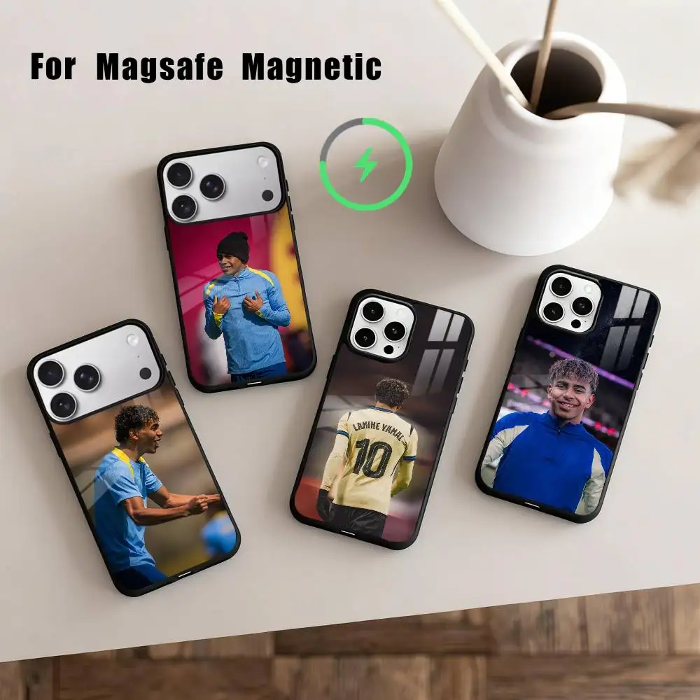 

L-Lamine-E Y-Yamal-L No10 19 Phone Case For iPhone17,16,15,14,13,12,11 Plus,Pro Max Magnetic For Magsafe Wireless Charging