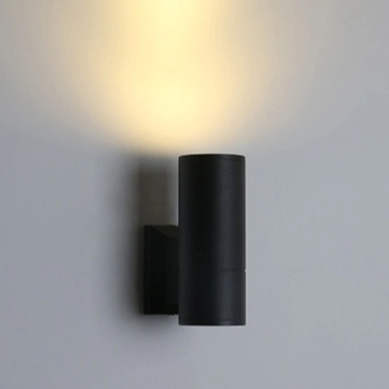 

Алюминиевый уличный настенный светильник, современный водонепроницаемый настенный светильник для виллы, двора, сада, светодиодные светильники, украшения для дома, 220 В