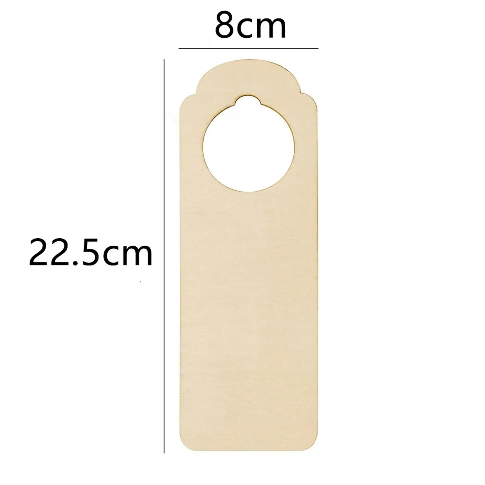 Unfinished Wood Door Hanger Blank Craft 10pcs Natural Rectangle Signs for DIY Painting Home Decor