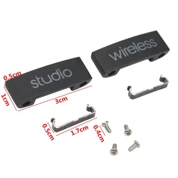 New Replacement Metal Lock Buckle Logo Iron Sheet Connector Headband Hinge Screw Part Kit for Studio2 2.0 Wireless Headphone