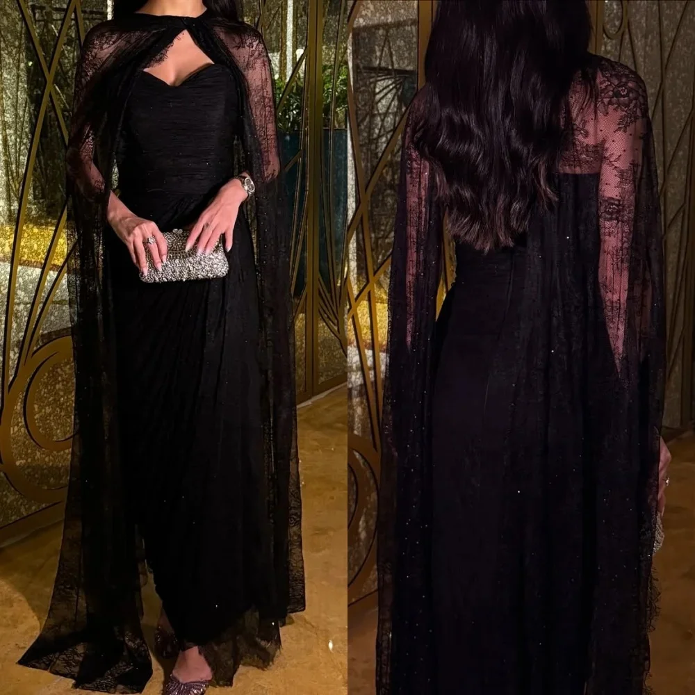 

Индивидуальные простые современные стильные элегантные кружевные рюши прямые длинные платья для выпускного вечера без бретелек вечерние платья