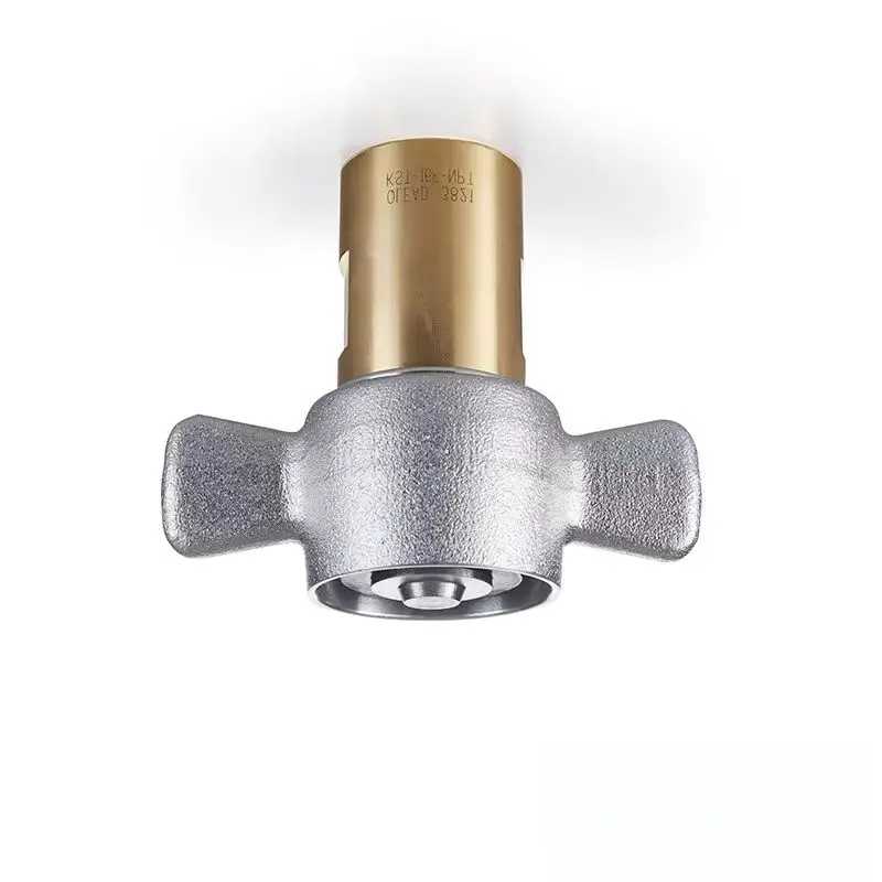 

6100 series Brass wing thread hydraulic high-pressure quick connector for oil drilling machinery interchange
