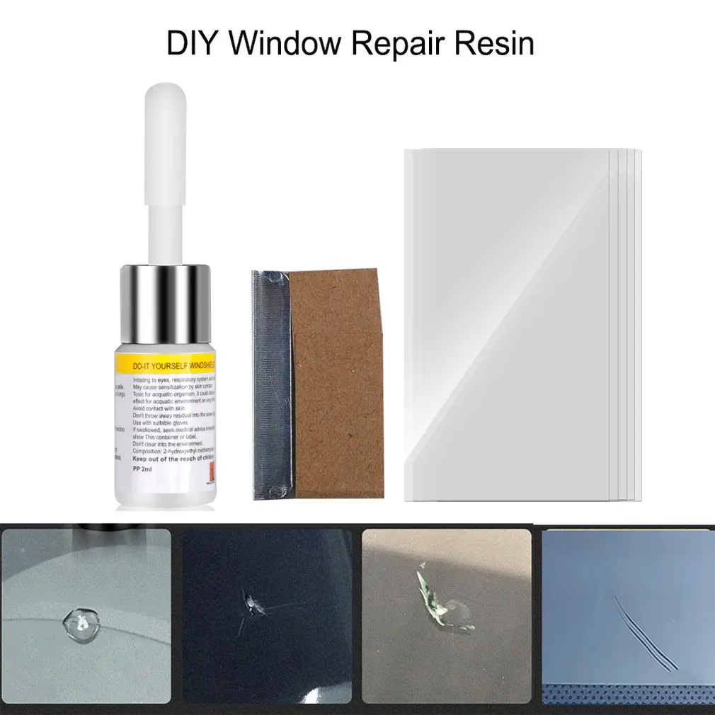 

Car Windscreen Glass Repairing Resin Kit Eco-friendly Glass Quick Repair Fluid Auto Car Window Fix Tools 1 Set