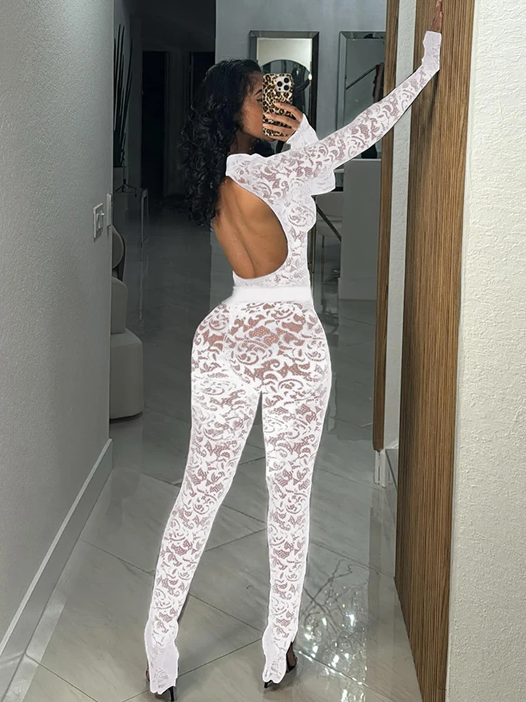 غريب سنور مثير الجاكار 2 قطعة مجموعة النساء Y2K Coquette عارية الذراعين جوفاء ارتداءها طماق ضيق منتصف الليل كلوبوير نحيل وتتسابق