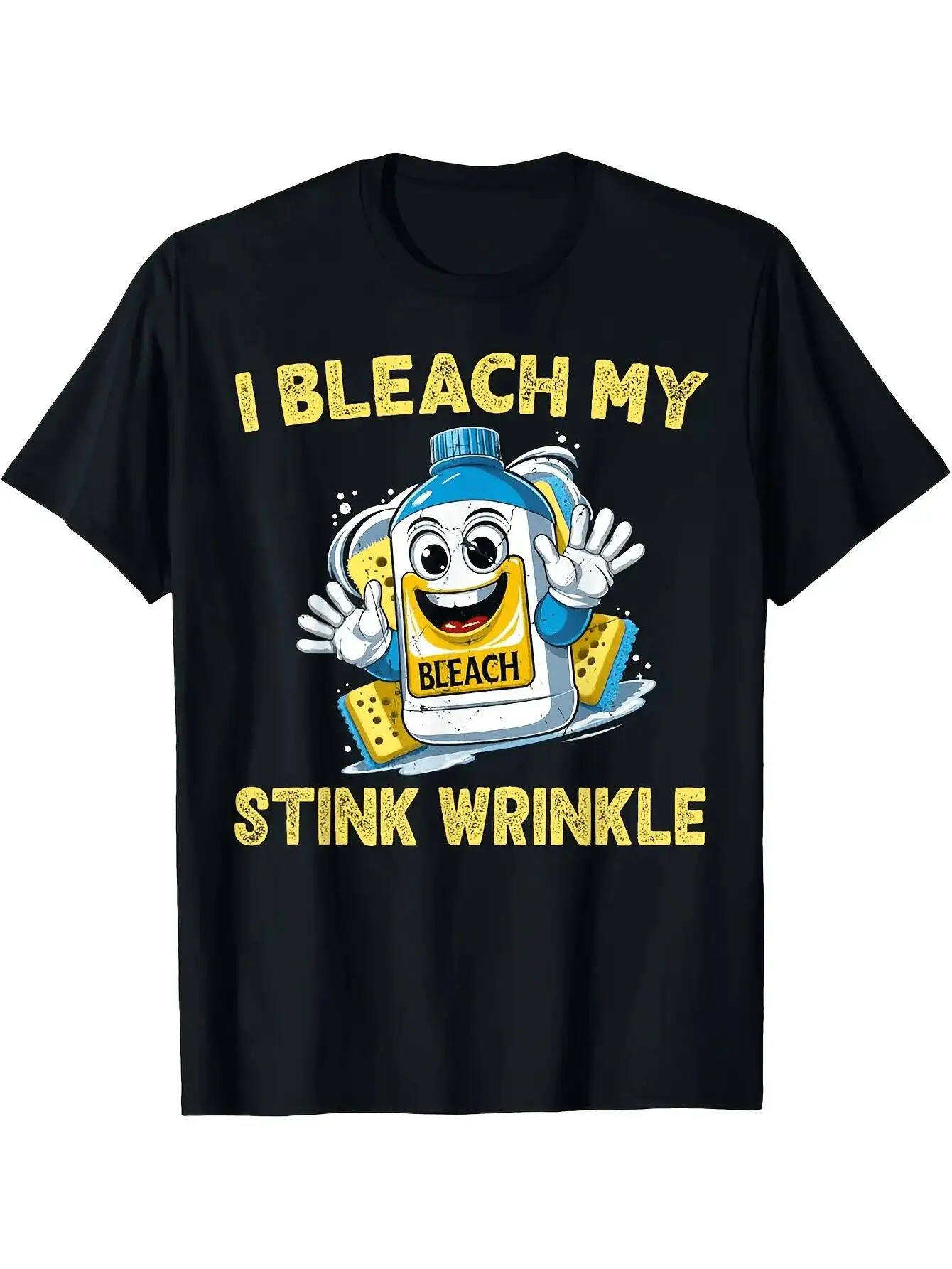 Inappropriate Adult Humor T-Shirt With 'I My Stink Wrinkle' Slogan Cartoon Design - Soft And Breathable Unisex Round Neck 100%