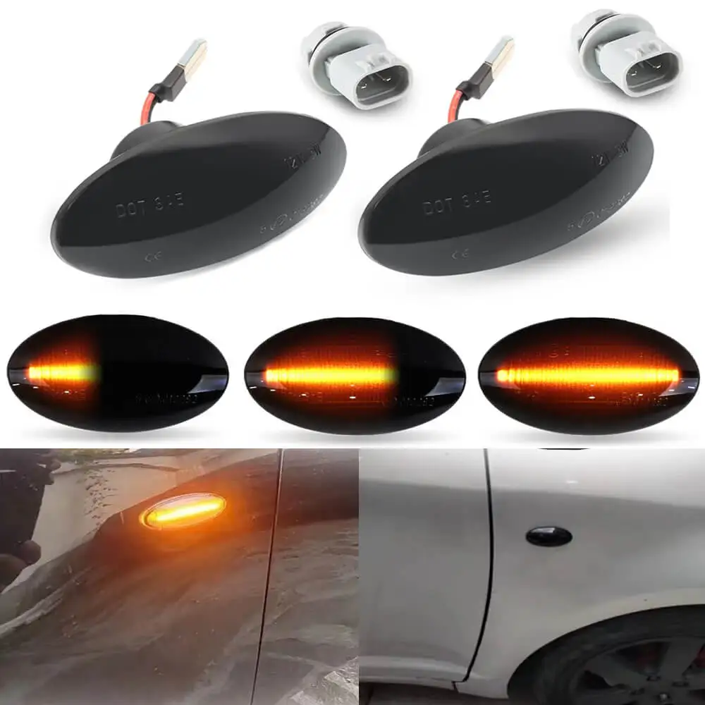 Car Dynamic LED Side Marker Turn Signal Light Indicator Repeater Car Lamp For Suzuki Swift Jimmy Grand Vitara SX4 XL7 Alto Ignis