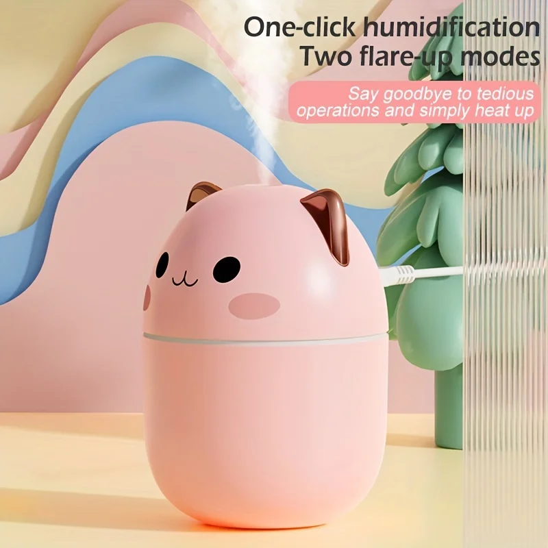 Mini humidificateur à brume de pulvérisation h2o, lumière LED Portable, diffuseur d'huile essentielle et d'arôme humide, humidificateur d'air usb pour voiture, 250ml