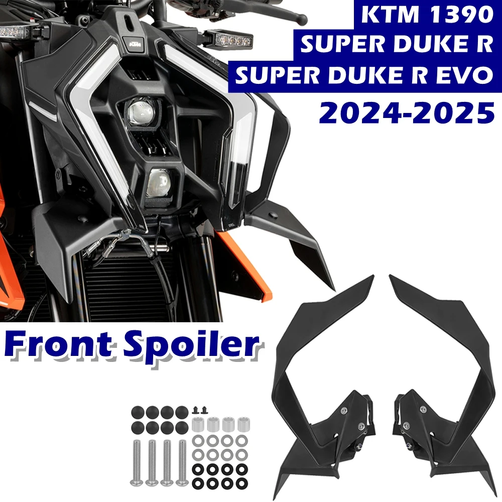 

Front Spoiler For KTM 1390 SUPER DUKE R EVO 2024 2025 Motorcycle Accessories Downforce Naked Frontal Aerodynamic Winglet
