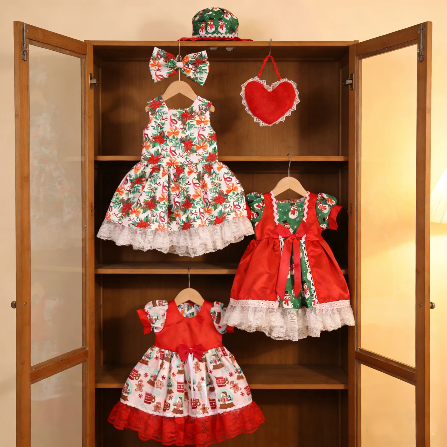 Set di vestiti per bambole rinate da 22 pollici Set di vestiti per bambole da 55 cm, figurine per bambina, vestiti natalizi, accessori per bambole da collezione, regalo