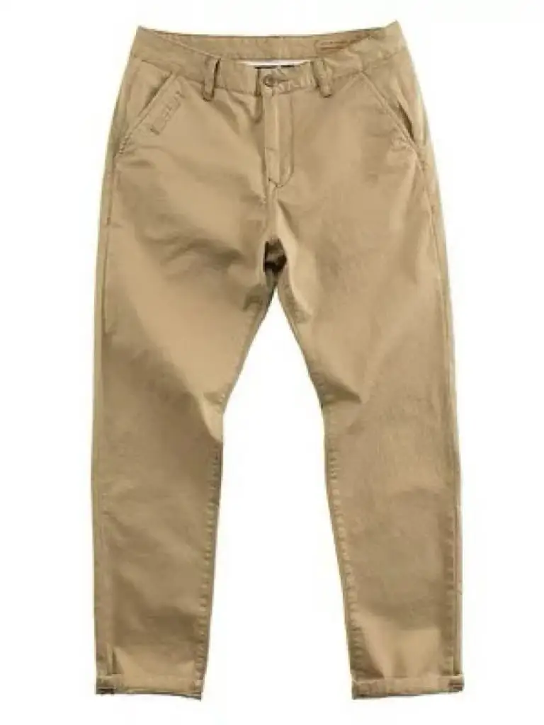 

Waed Cotton Casual Pants for Men Spring Autumn Commute Versatile Loose Fit Straight Leg Nine Points Pants Youth Daily Wear