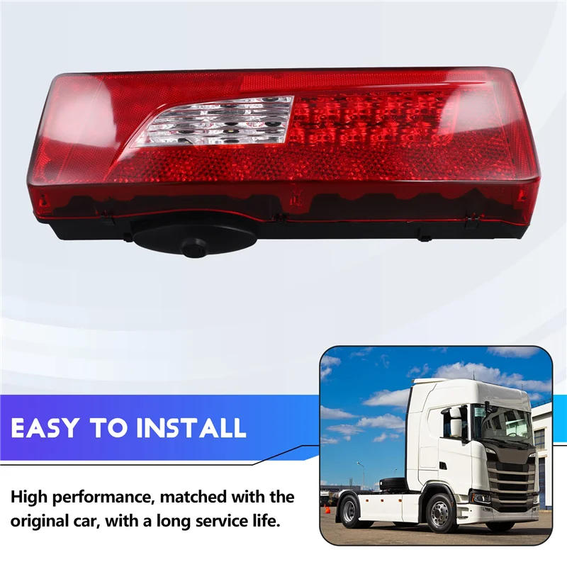 

1 шт. 24 В светодиодный задний фонарь для грузовика Scania, задний фонарь с разъемами, аксессуары, детали