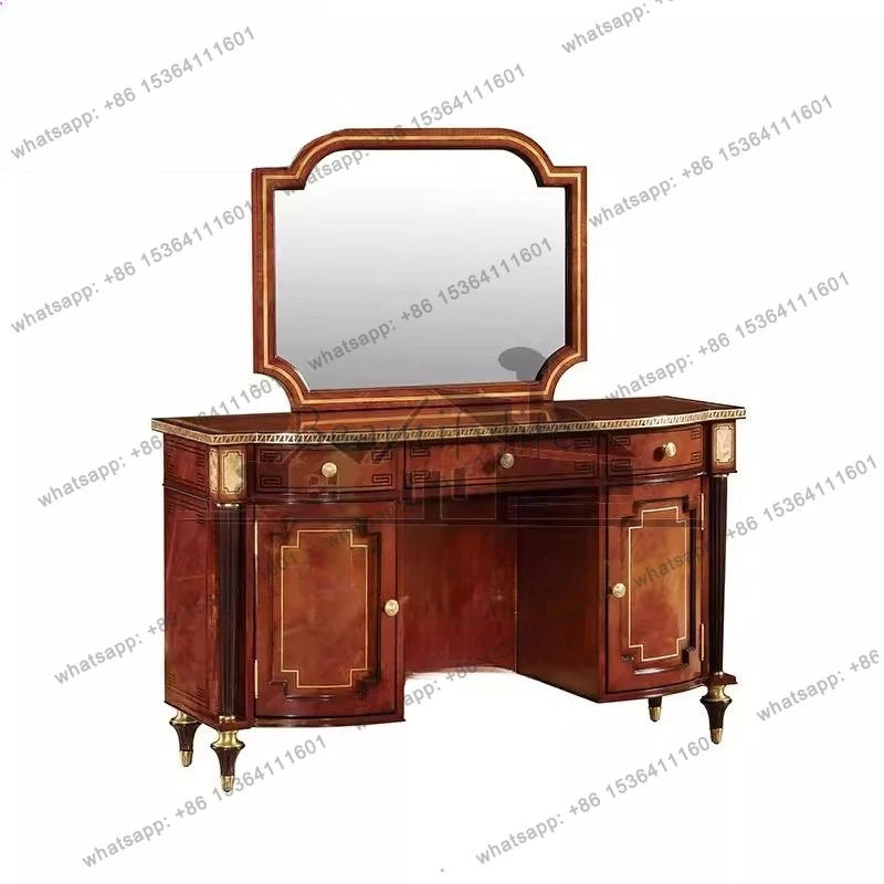 

Neoclassical English dressing table Solid wood master bedroom dressing table