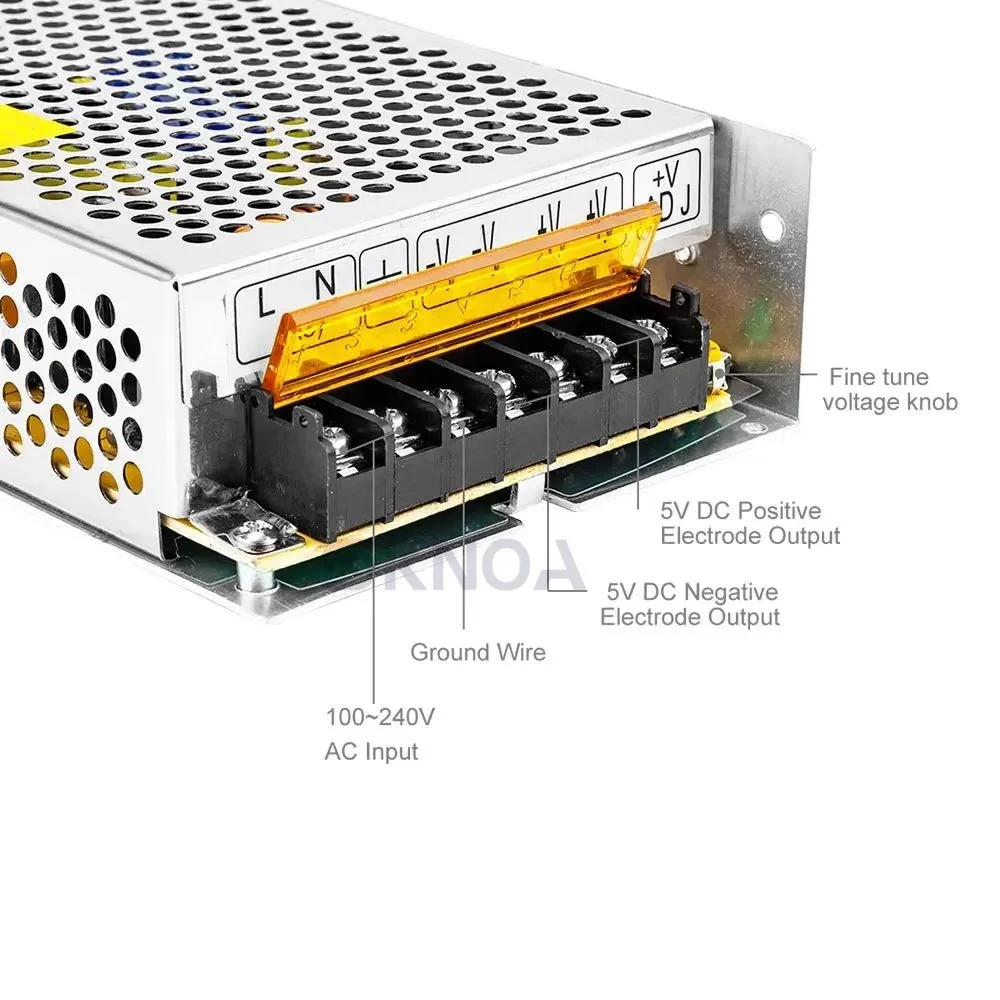 12 فولت امدادات الطاقة 60 واط 120 واط 360 واط 600 واط محول الضوء AC-DC 100-240 فولت 1A 2A 3A 5A 10A 20A 30A مصدر محول SMPS لشرائط LED #3