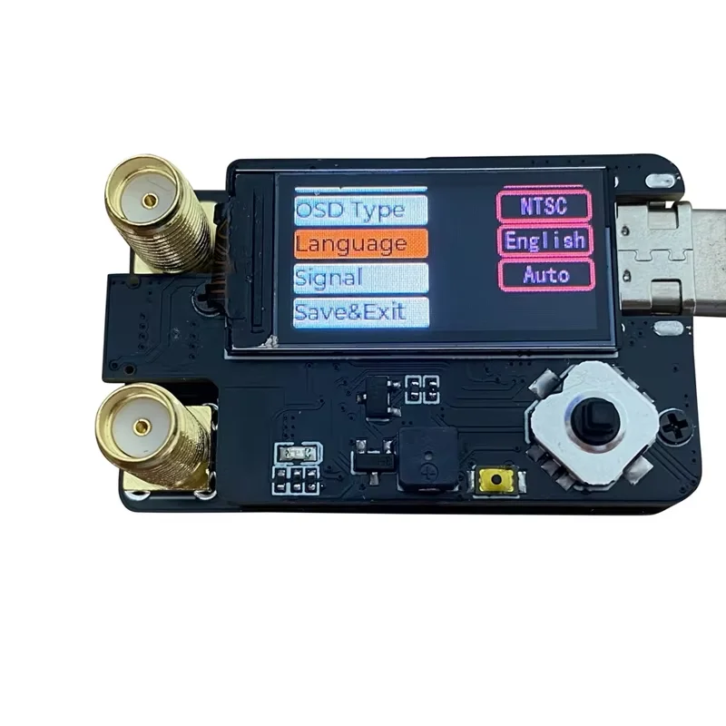 Trasmettitore Video in Lega di Alluminio 5.8G/4.9G/6G con Doppio Ricevitore Compatibile con Occhiali FatShark e Skyzone