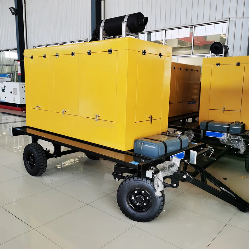 CNMC Trailer Type Silent Diesel Generator 30kw 50kw 80kw Noiseless Electric power generator Customizable EPA CE Certified