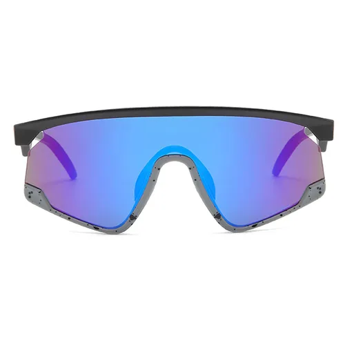 Imagen 2 del producto Gafas de sol de gran tamaño con diseño de marca para hombre, gafas de sol de media montura, gafas cuadradas UV400 a la moda, accesorios para gafas de conducción