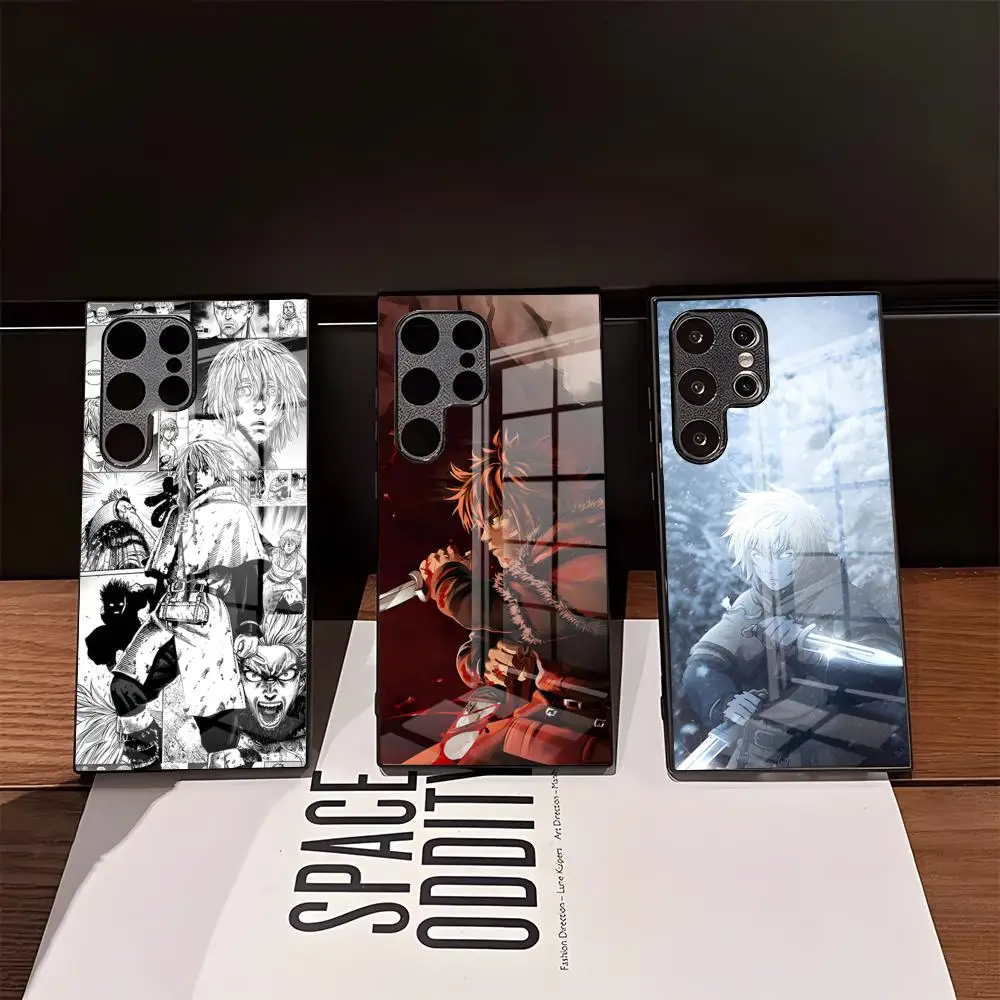 Anime V-Vinland Saga Phone Case For Samsung S26 Ultra S25 Edge Ultra S23 S22 S21 Ultra Plus S24 Fe A57 A37 Glass Cover