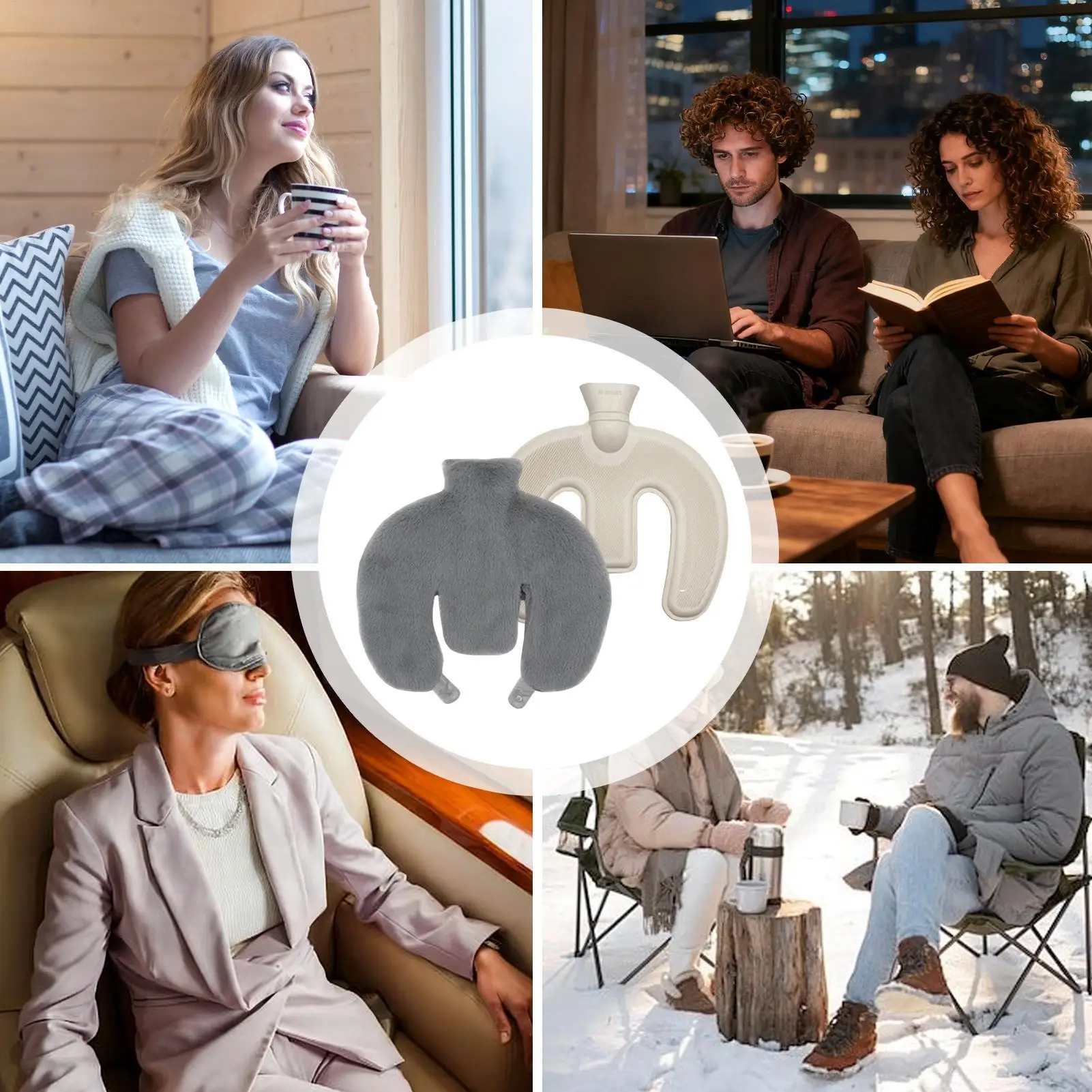 

Water Heating Pad Neck Soft Leakproof Removable U Shaped Winter Neck Heating Wrap For Winter Cold Weather Mom Senior Back