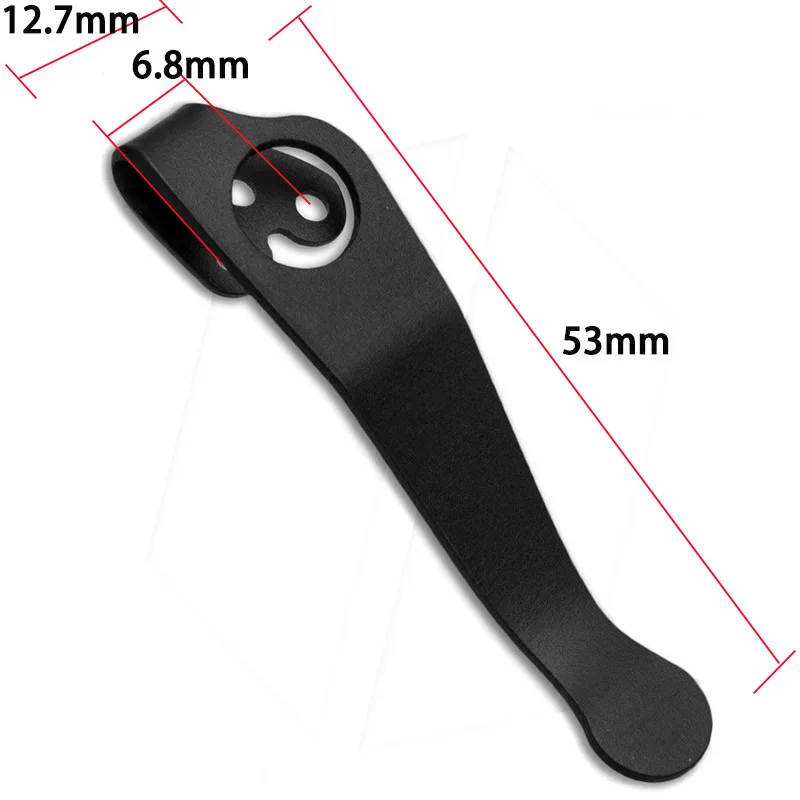 التيتانيوم جيب كليب سكين عميق حمل الجيب كليب الخلفي المشبك ل Spyderco شبه العسكرية 2/القرة 3/مانكس 2 سكين للفرد ملحق